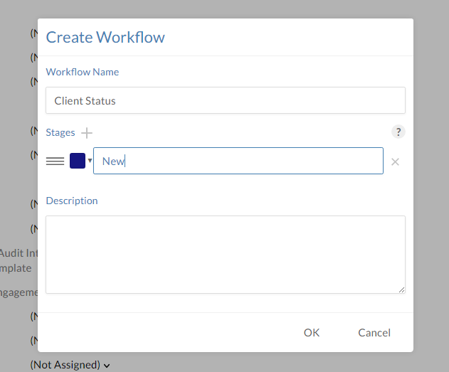 Build and manage workflows from the Create Workflow dialog
