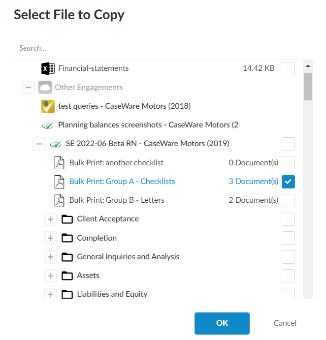 The Select File to Copy dialog.