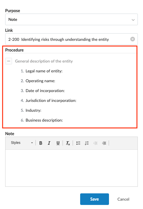 Linking annotations to procedures.