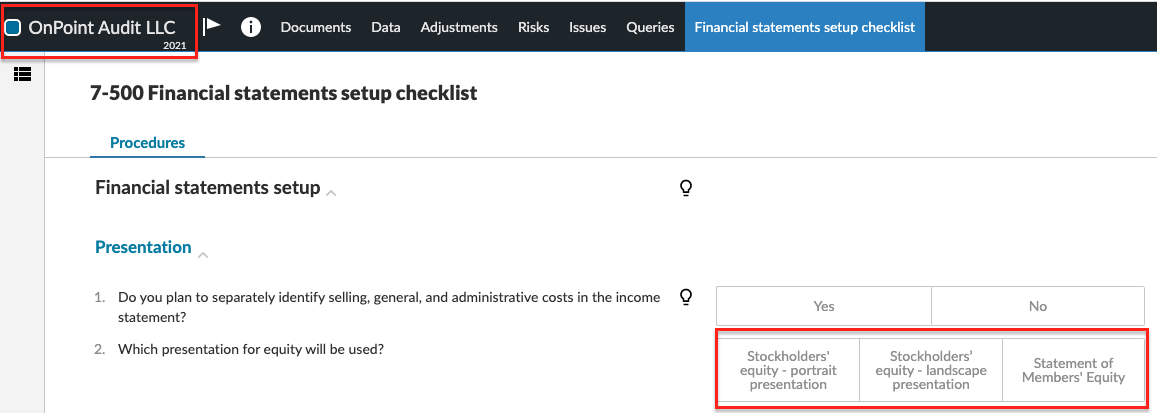 How to present equity procedure and response options for LLCs.