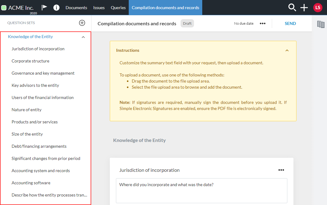 The Knowledge of the Entity question set.