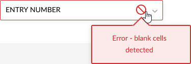 Entry number error