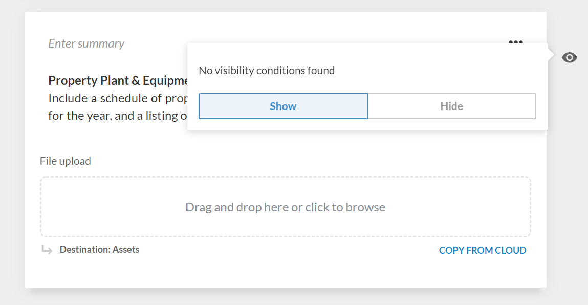 Hide a question in the query.