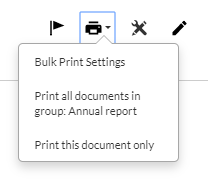Bulk print drop-down from individual document