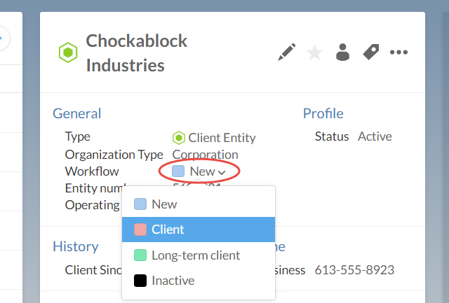 Update your client's workflow to change its type