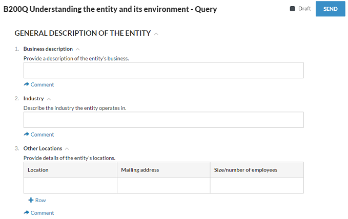 Understanding the entity and its environment - Query.