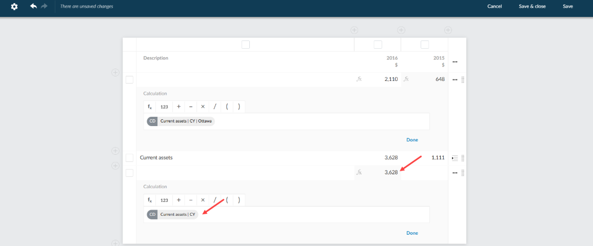 The Edit dynamic tables dialog showing a dimension value added to an input row.