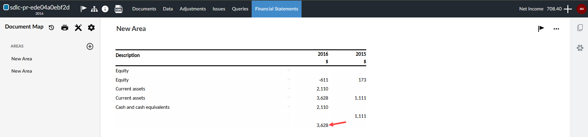 The dimension value added to the dynamic table.