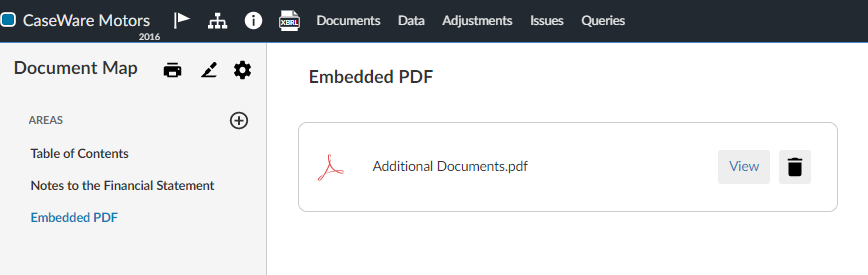 An embedded PDF in the financial statements.