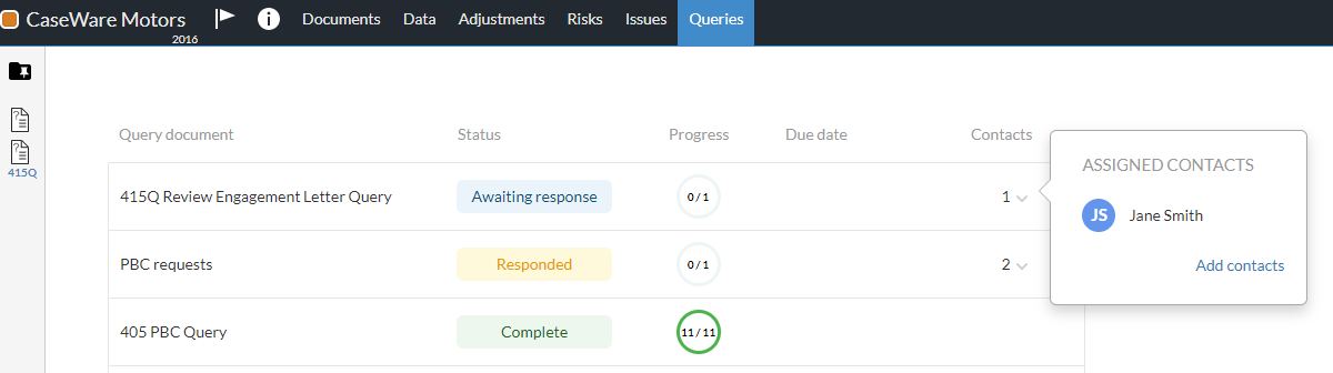 View queries (the Query dashboard)