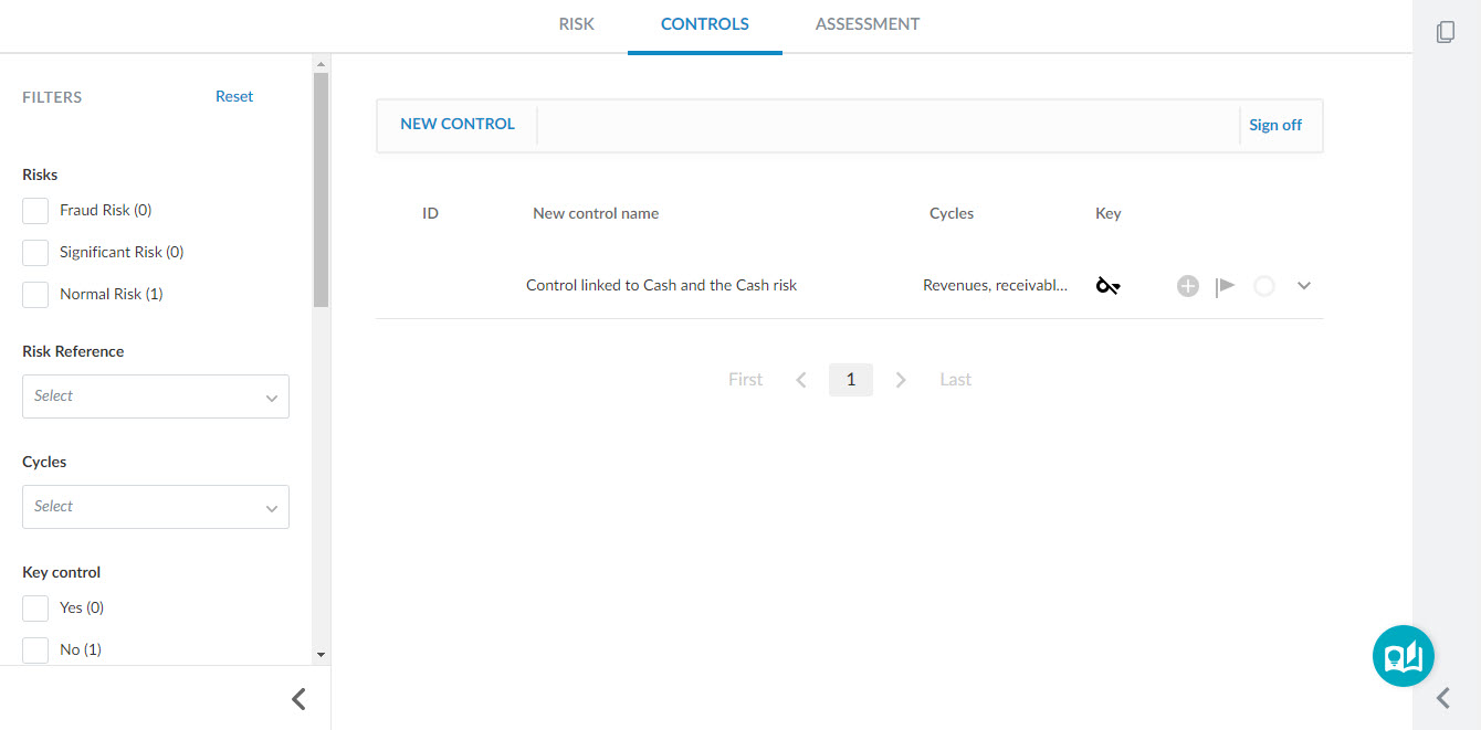 El informe de Controls.