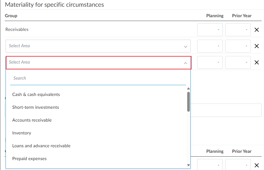 Déterminer l'importance relative et l'importance relative de la performance dans des circonstances spécifiques, le cas échéant.