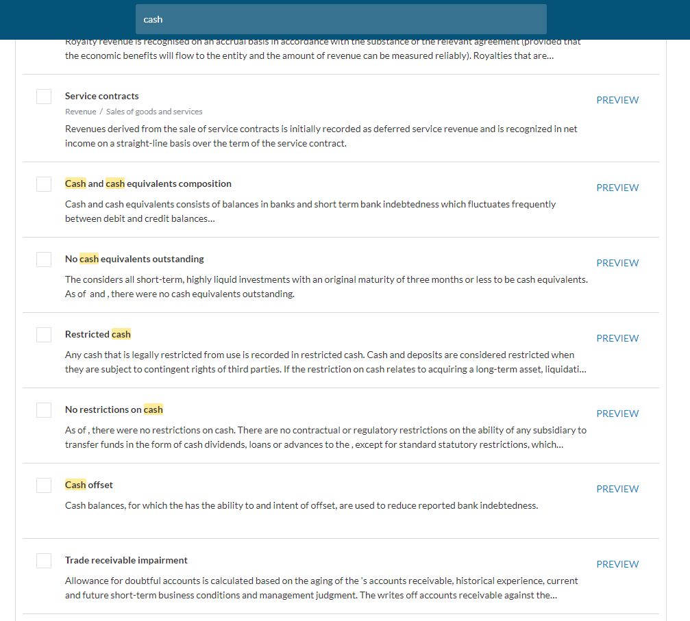 Bibliothèque de notes - filtre pour la recherche.