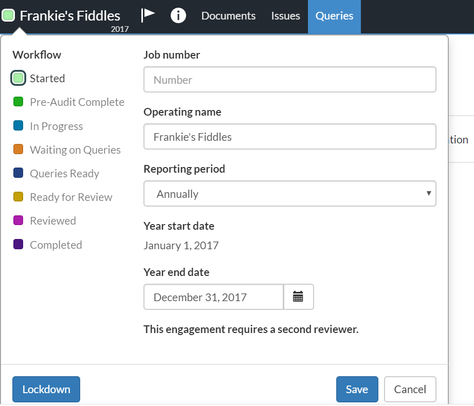 Verrouiller la mission.