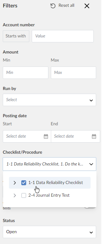 Filters instellen op geaggregeerde resultaten van meerdere analytische tests.
