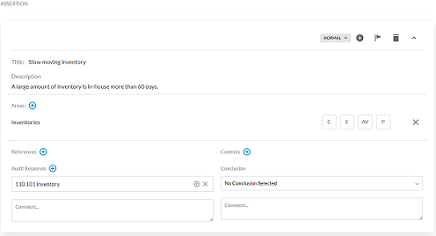 Assertietype risico uitgebreid.