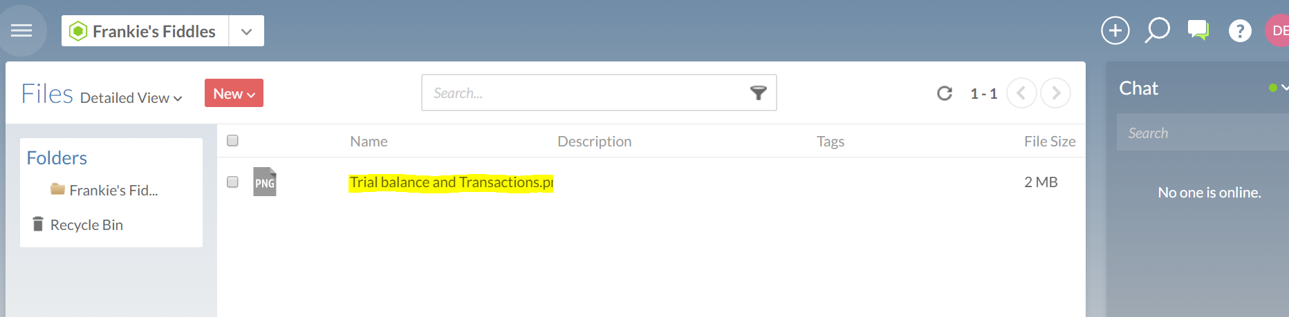 Upload de documenten naar de sectie Bestanden zodat ze beschikbaar zijn voor alle medewerkers die de OnPoint Suite gebruiken.