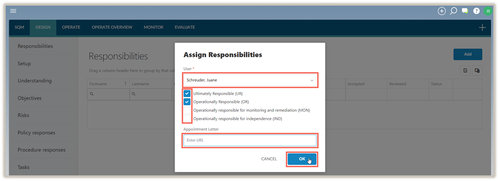 Assign Responsibilities.