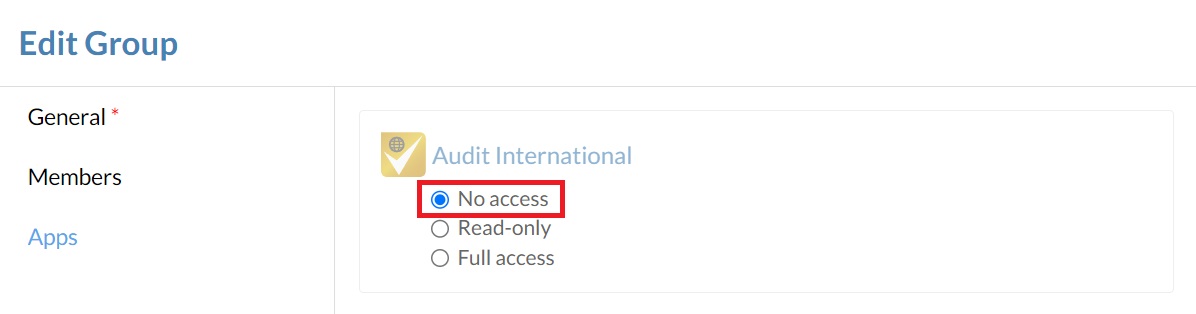 Disable an app from the Edit All Staff dialog.