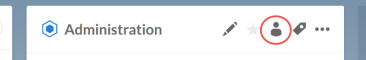 The Share icon displayed on the Entities page.