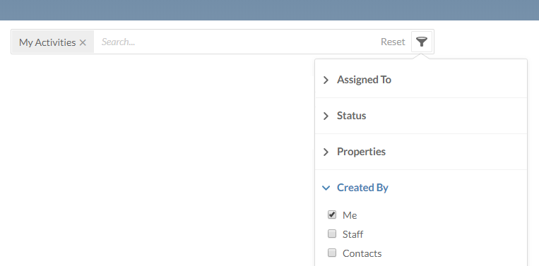Filter file requests to display only the ones you've created.