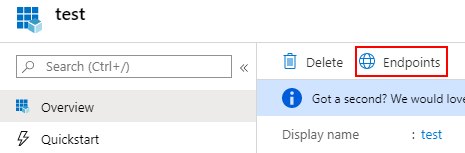 Select Endpoints.
