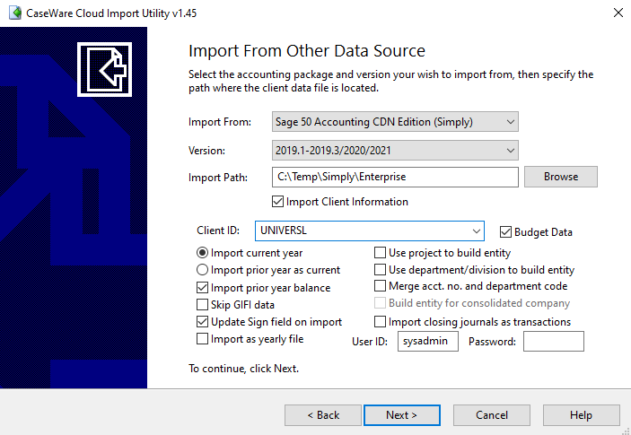 The Cloud Import Utility.