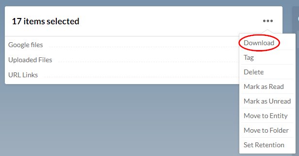The Download button displayed in the File Summary pane.