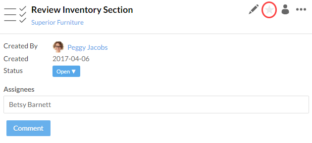 Activities page - Subscribe icon