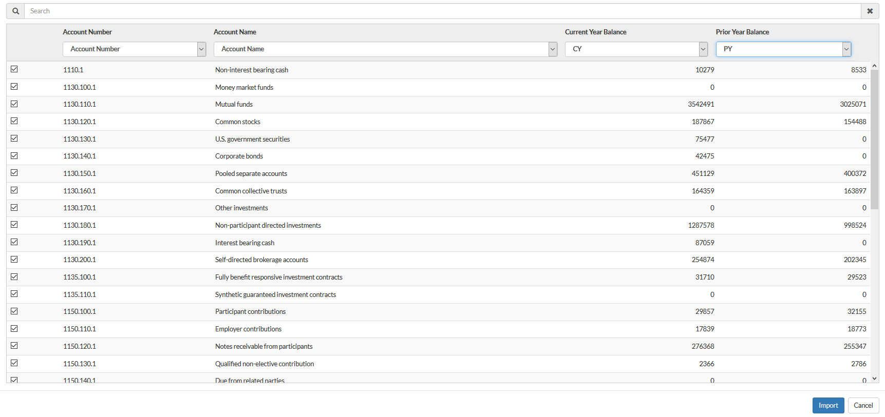 Importer la balance des comptes dans OnPoint EBP