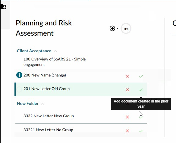 Documenten die in een vorig jaar zijn gemaakt.